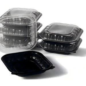 PP (Polypropylene) dual color hinged lid containers