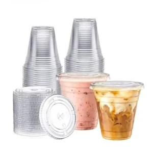 PET (Polyethylene Terephthalate) Cups with Lids