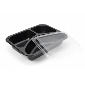 CPET Snack Storage Tray with Transparent Lid