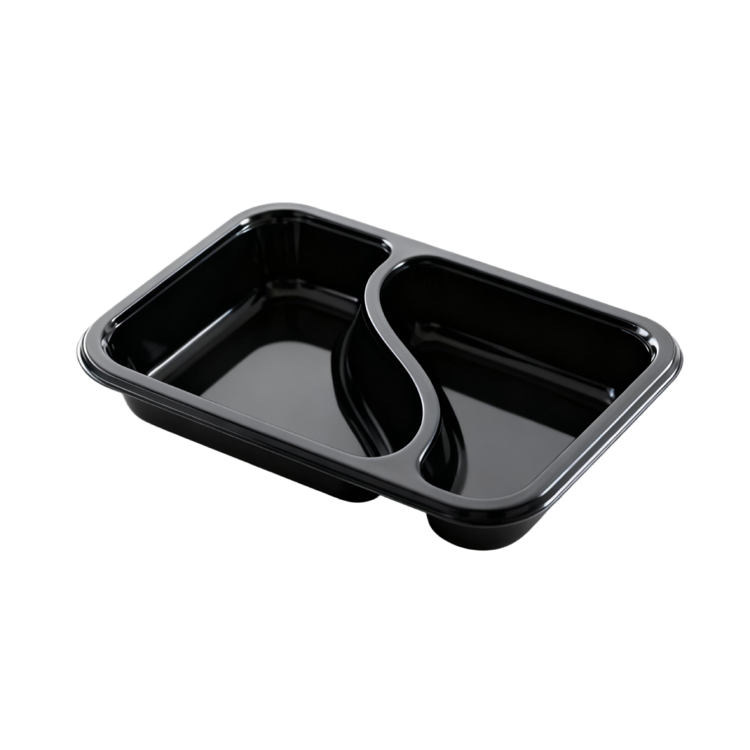CPET Multi-Compartment Trays 2 Compartments