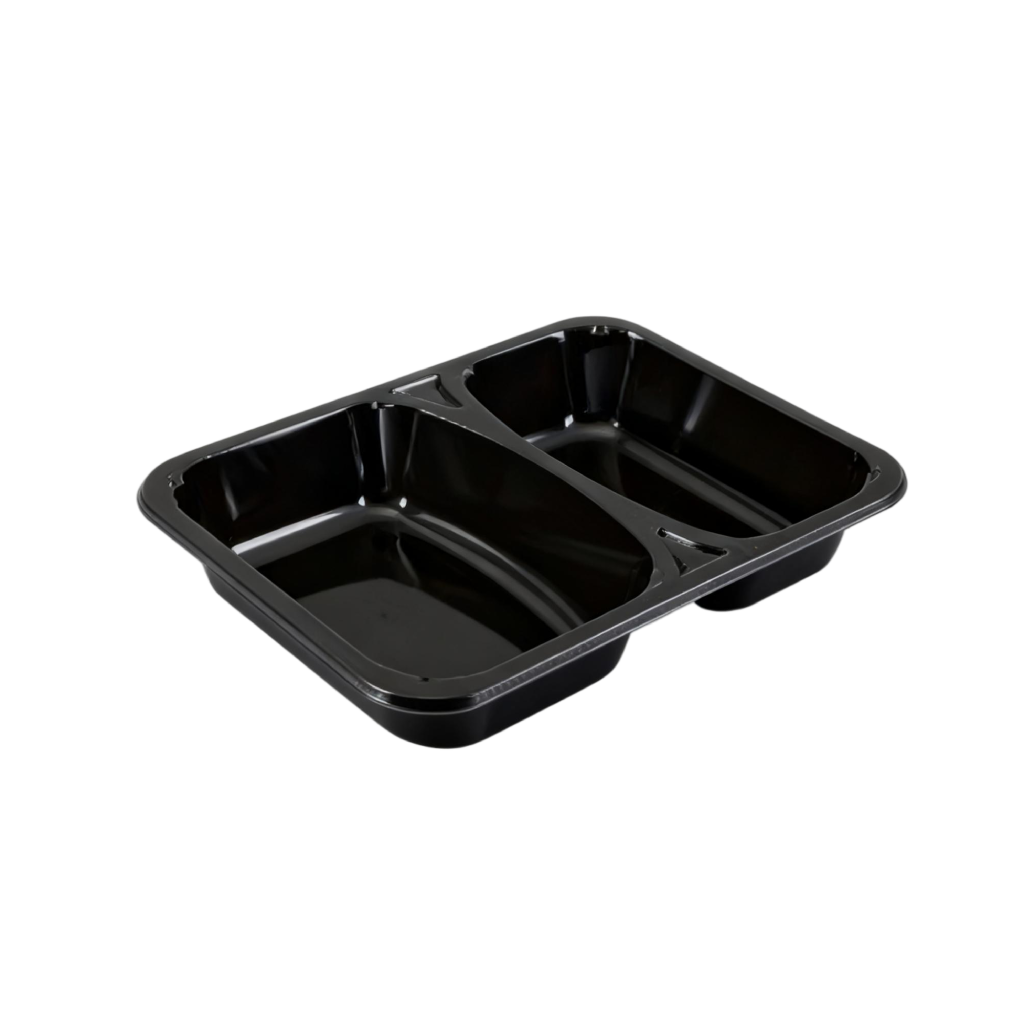 CPET Multi-Compartment Trays 2 Compartments