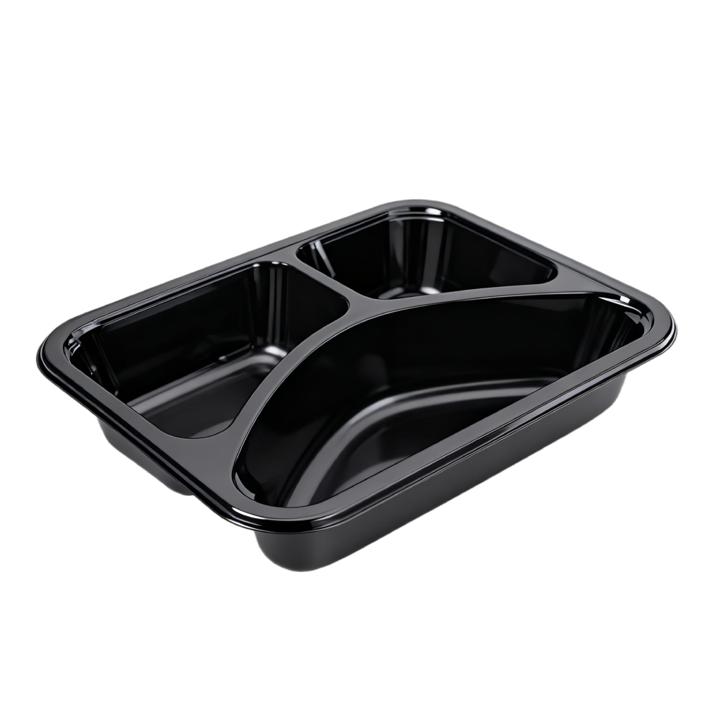 CPET 3-Compartment Trays CPET Multi-Compartment Trays 3 Compartments