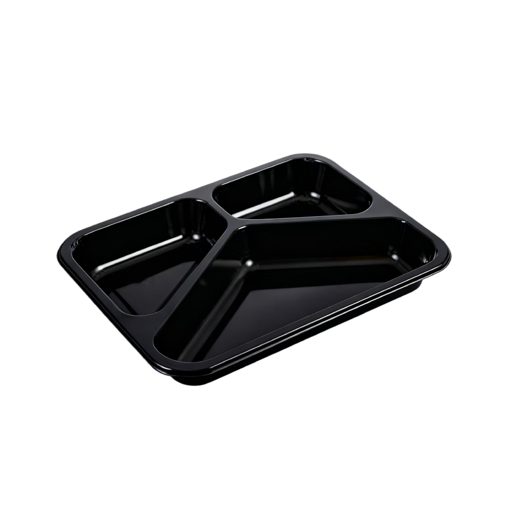 CPET Multi-Compartment Trays 3 Compartments
