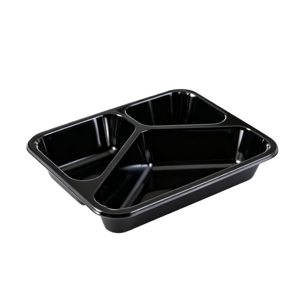 CPET Multi-Compartment Trays 3 Compartments