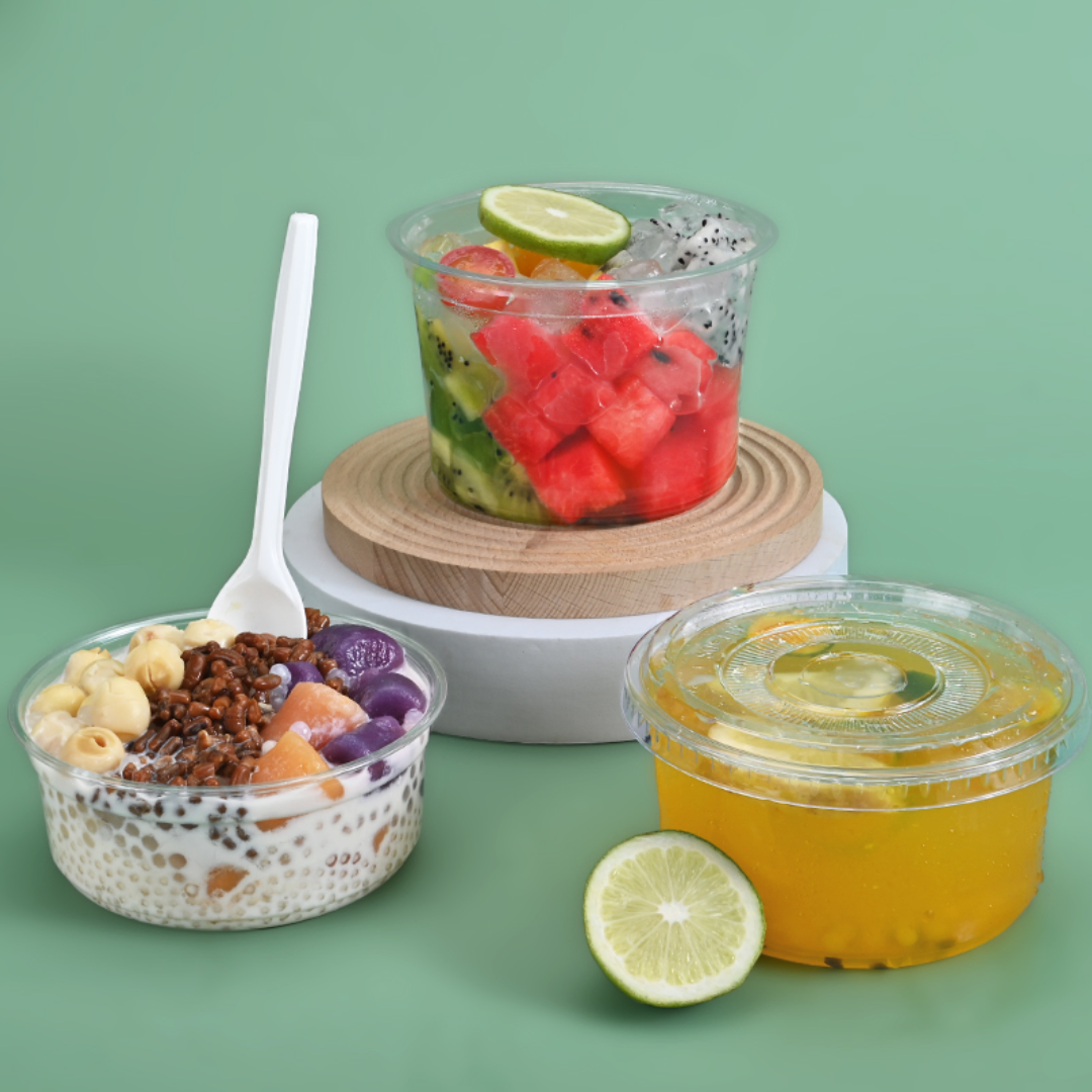 Disposable Smoothie Bowl Disposable Smoothie Bowl Suppliers PET bowls pair with tight, leak‑resistant lids and hold shape in chillers